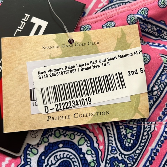 RLX Ralph Lauren | NWT paisley golf skort - Picture 3 of 4